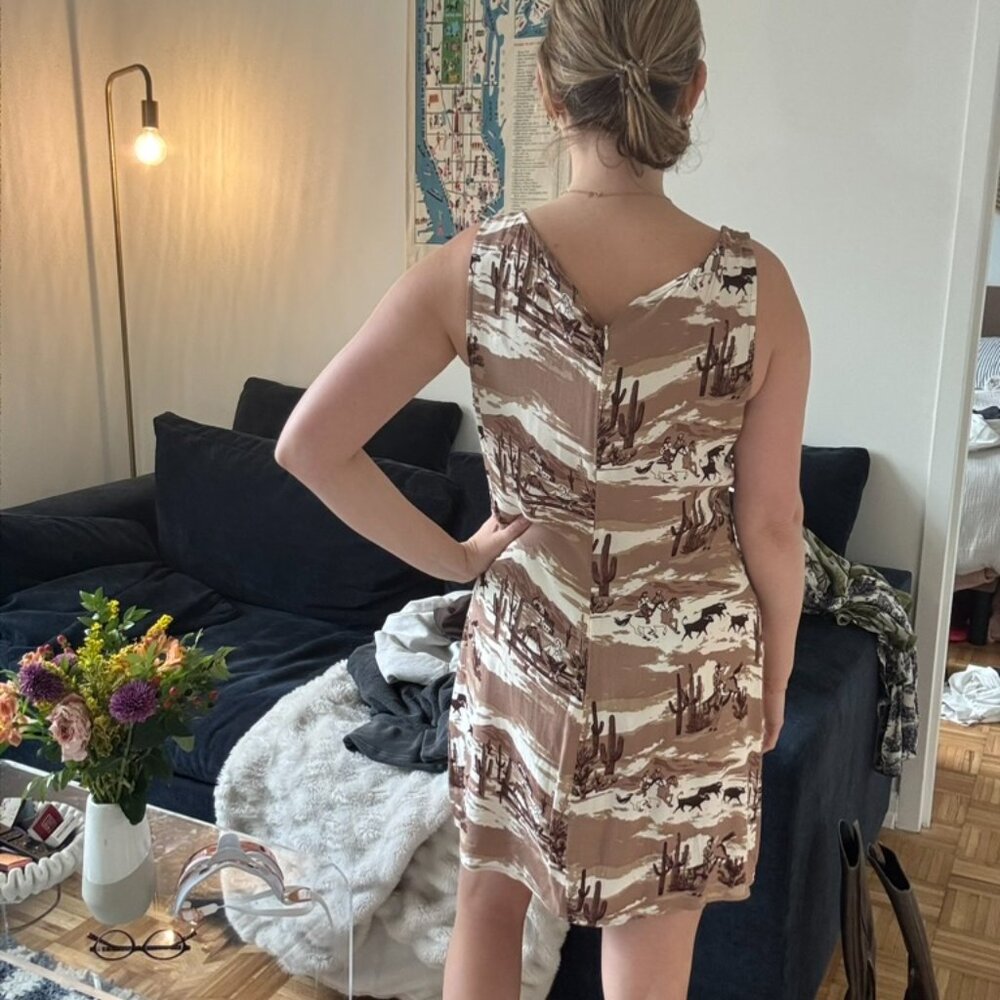 Reformation	Noha Dress Ranchera Print - Picture 2 of 2